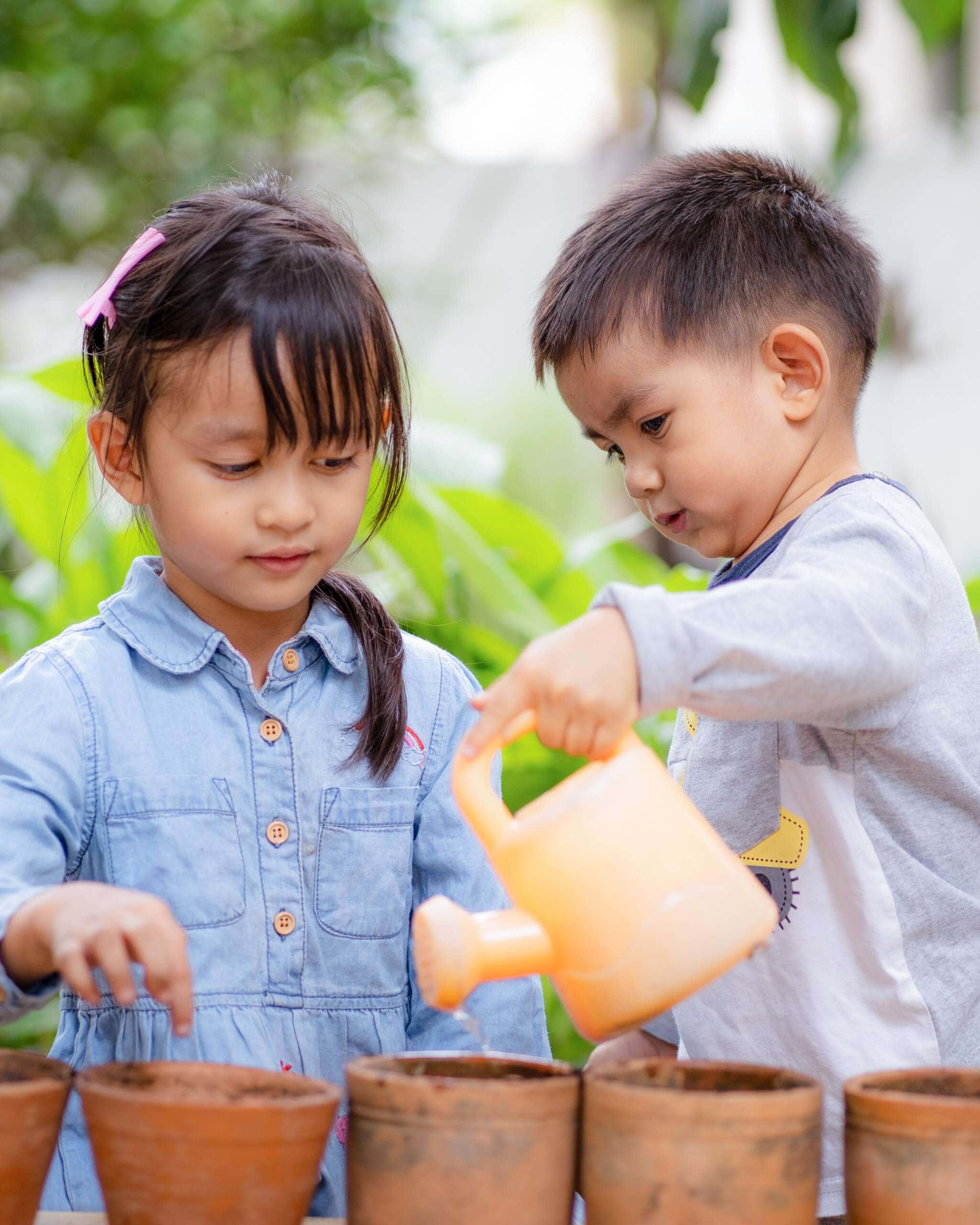 Watering plants