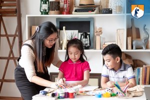 westcliff early learning crossing midline by painting
