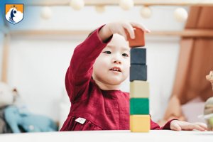 wela crossing midline child playing with blocks